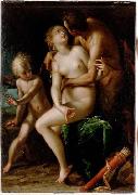 Hans von Aachen Jupiter Antiope und Amor Spain oil painting artist